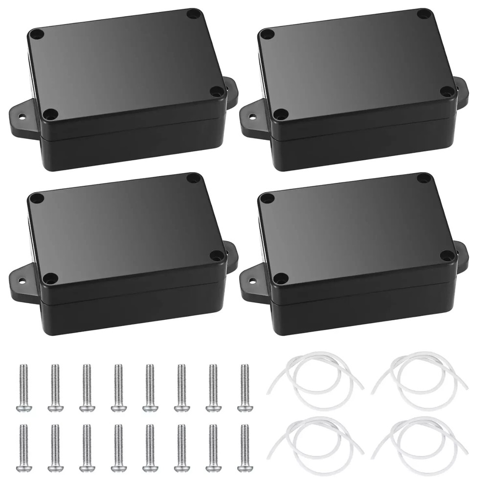 Project Box, 4Pcs Junction Boxes, IP65 Waterproof Electrical Boxes, ABS Plastic-image