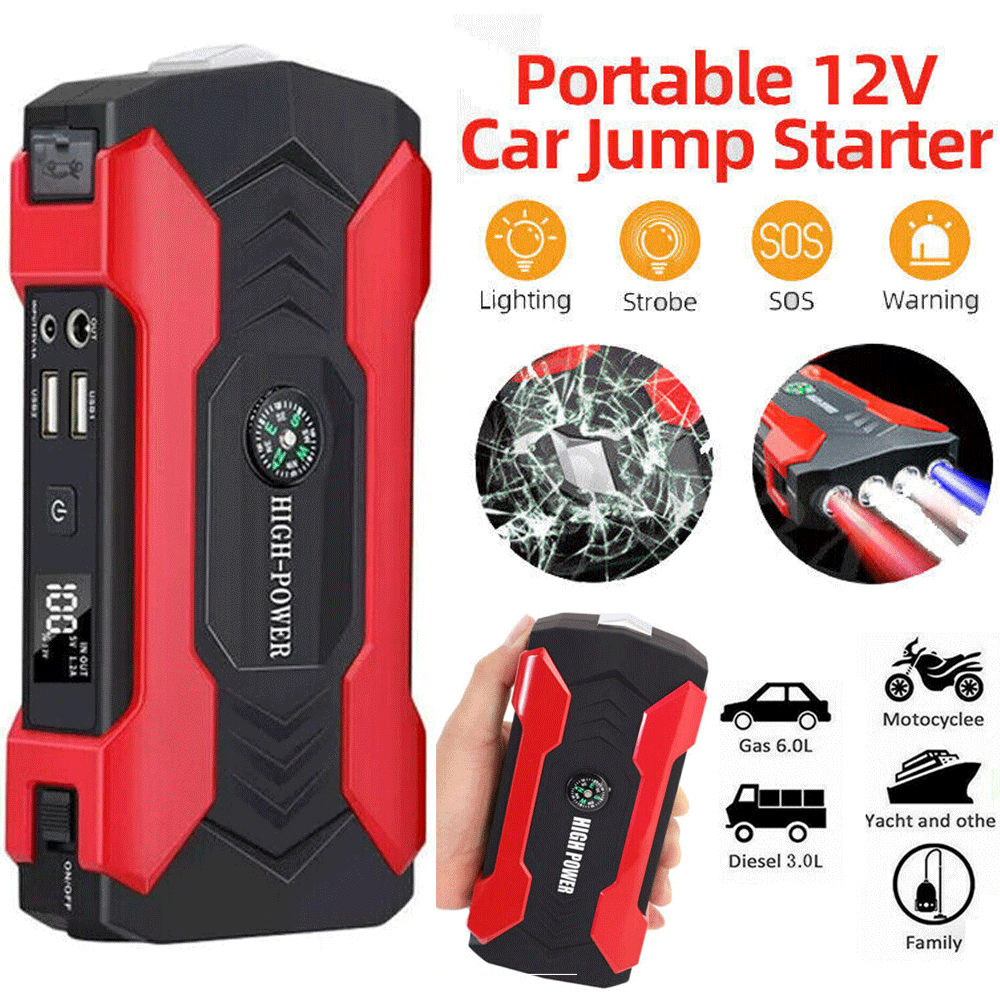 28000mAh Car Jump Starter Pack Booster Battery Charger Emergency Power Bank NEW