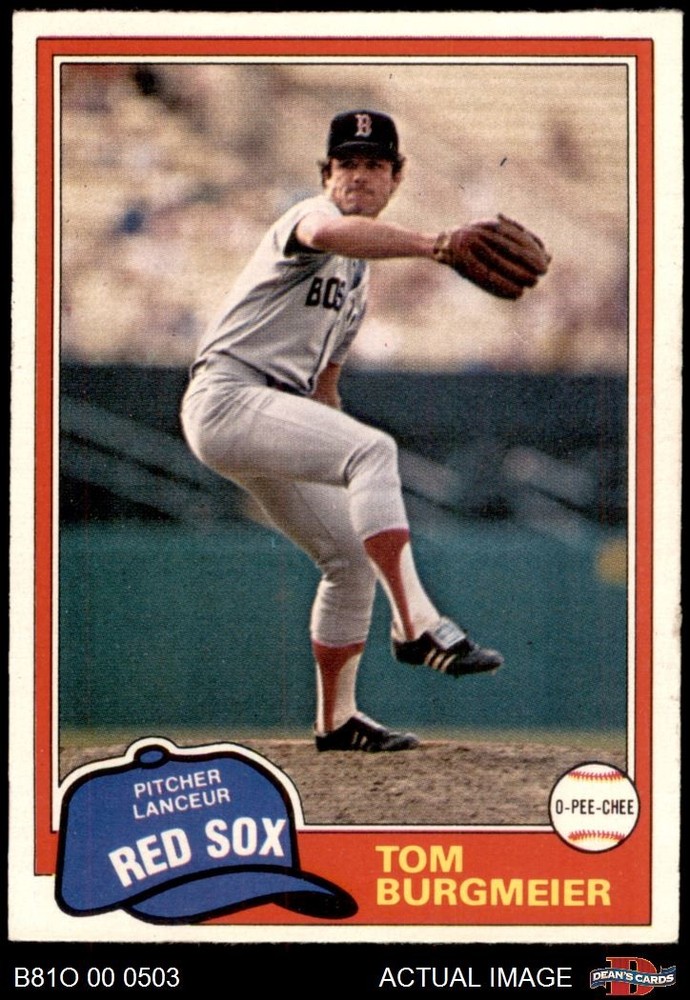 1981 O-Pee-Chee #320 Tom Burgmeier Red Sox 4 - VG/EX