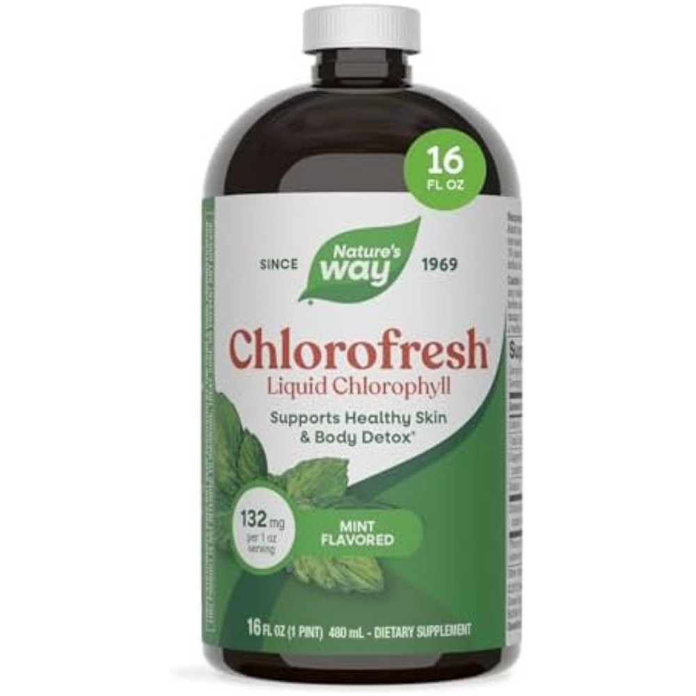 Nature's Way Chlorofresh, Liquid Chlorophyll, Healthy Skin & Body Detox 16 Fl Oz
