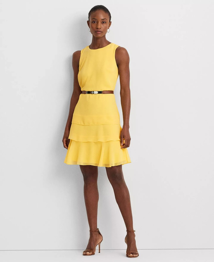 Lauren Ralph Lauren Women's Dress Sz 4 Women's Georgette Shift