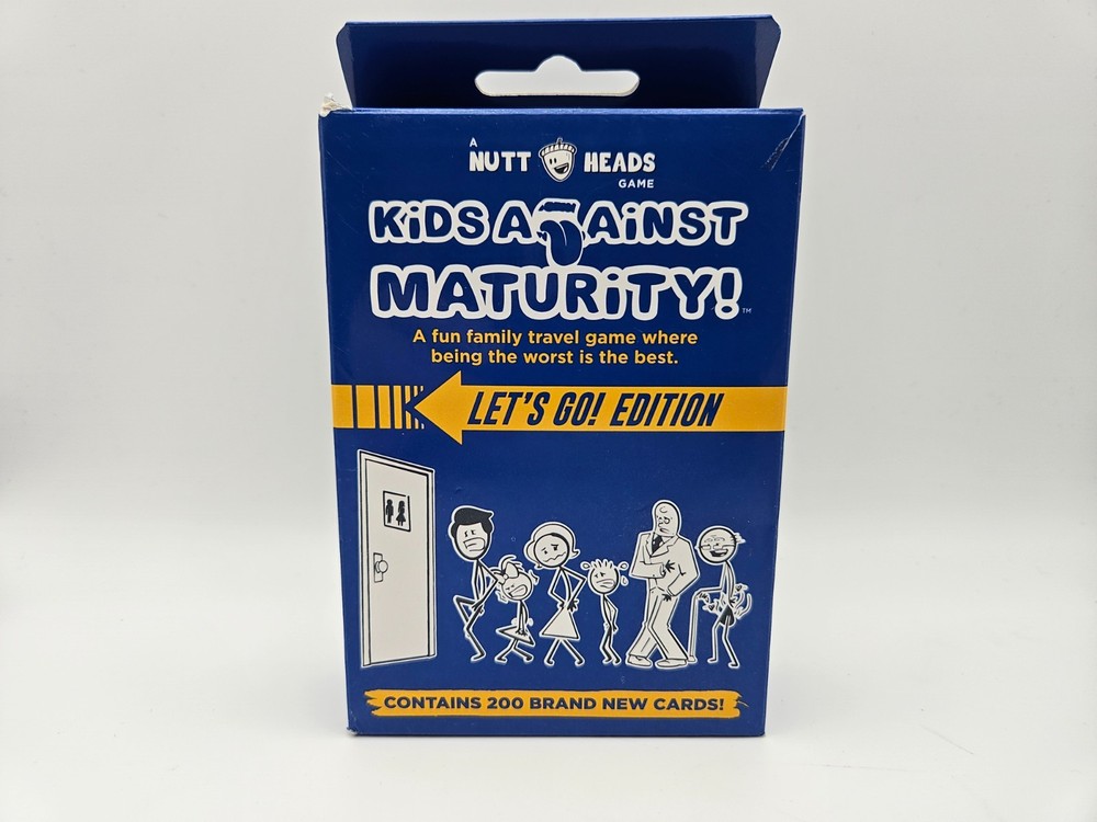Kids Against Maturity LETS GO Edition Travel Game (200 cards, 4+ players)