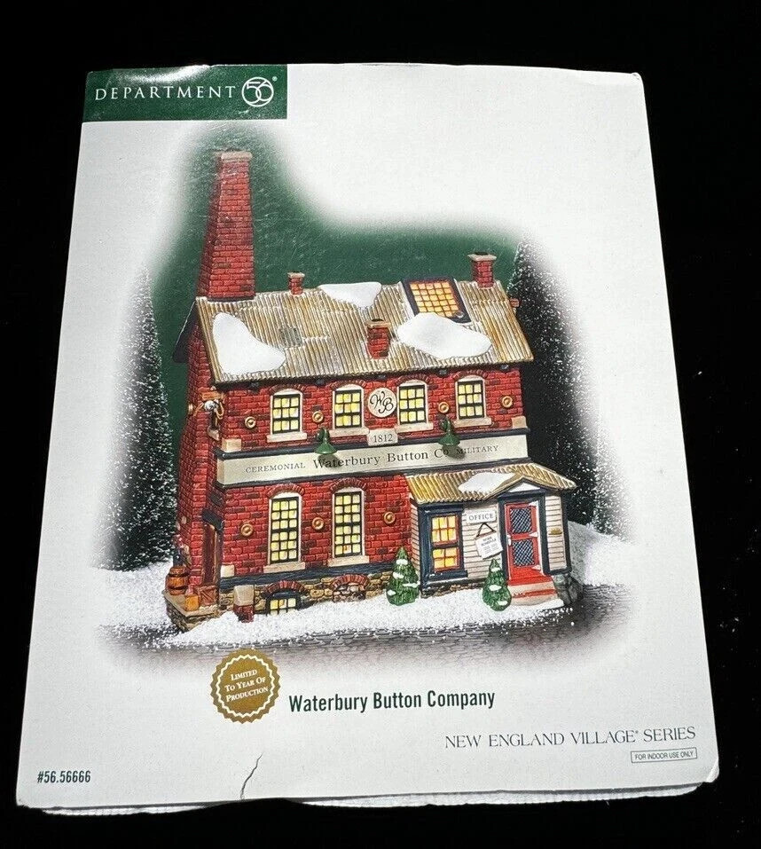 Dept 56 Waterbury Button Company #56-56666 retired 2004