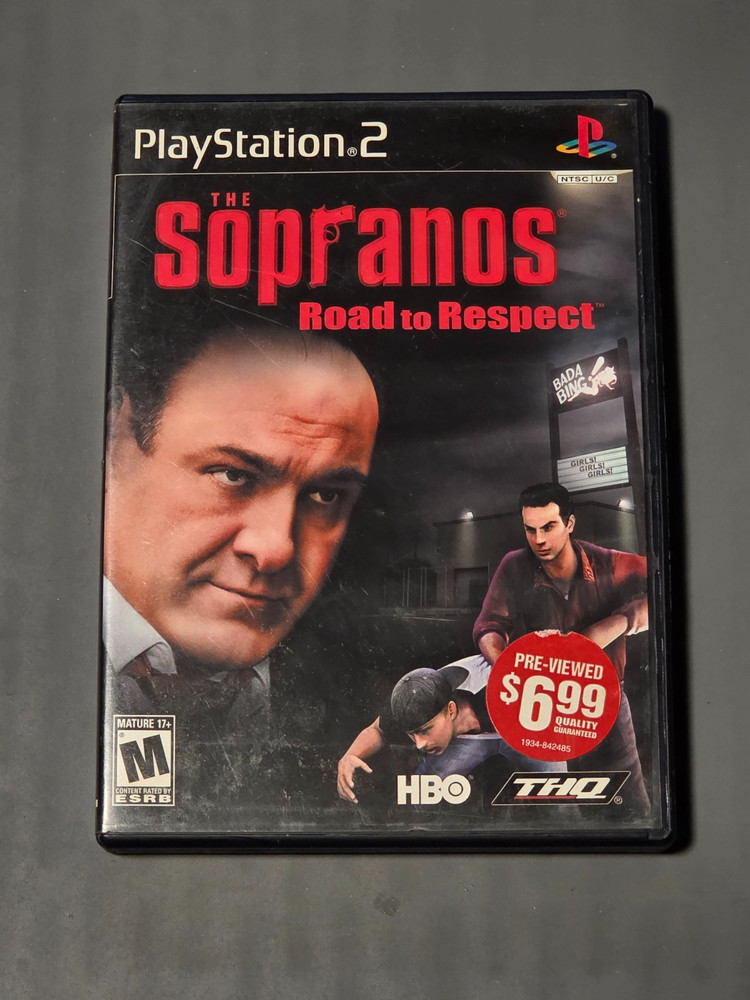Retro Playstation 2 PS2 Sopranos: Road to Respect CiB - Disc Near Mint - Tested