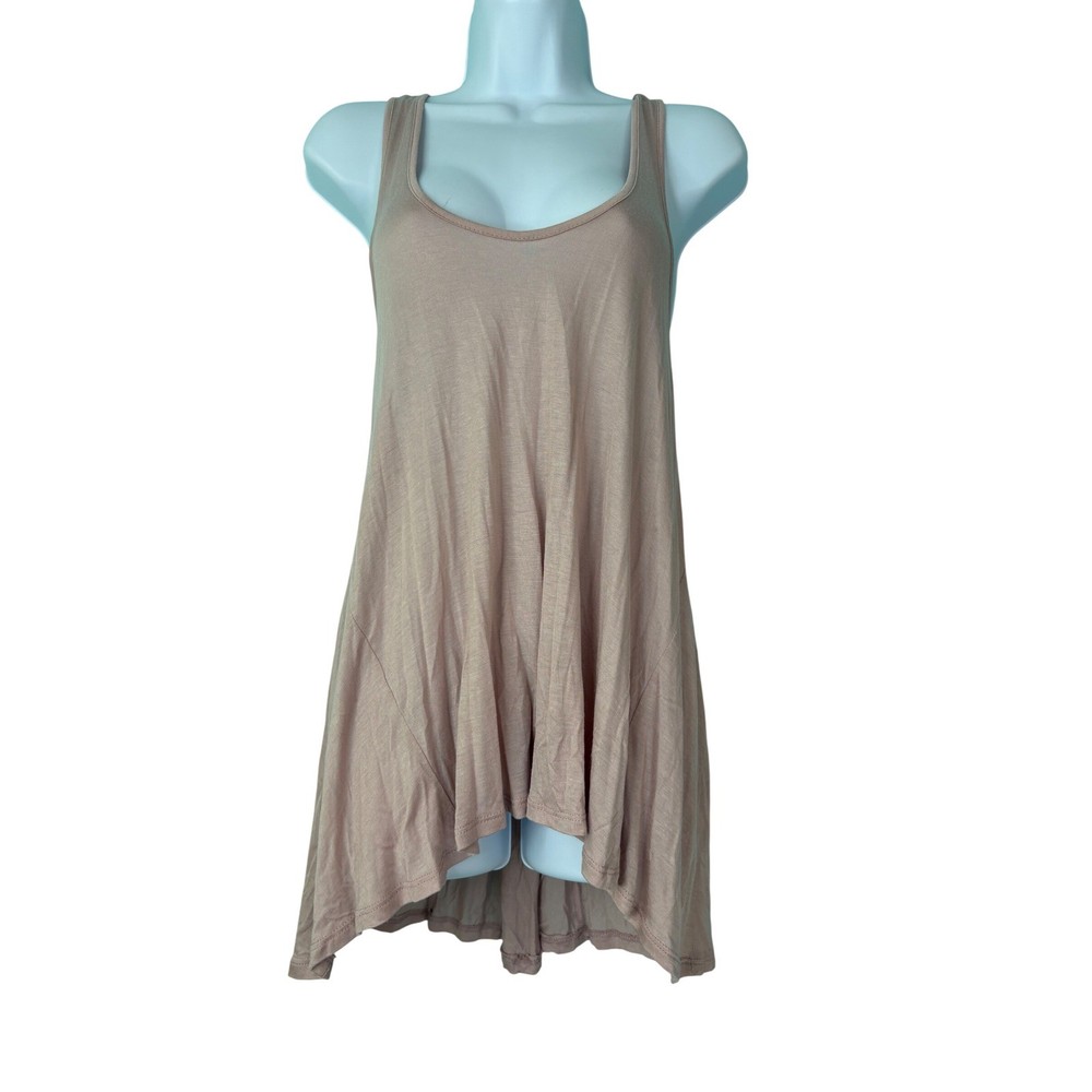 Crystal K Dusty Pink Racerback High-Low Top Button Back Detail Large Flowy Y2K