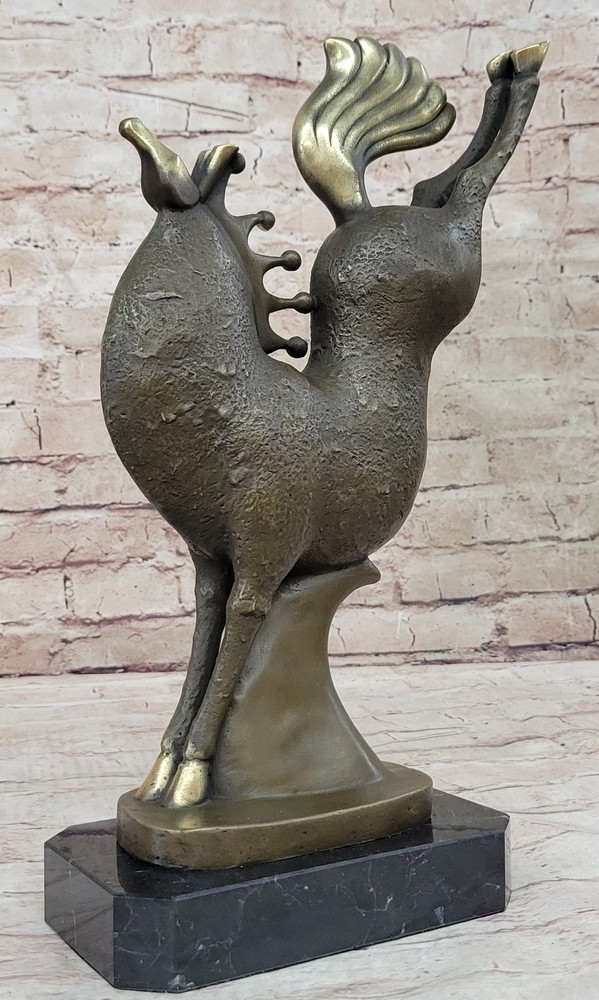 Modern Art Abstract Wild Horse with Feet in Air by Milo Genuine Sculpture Deal-image