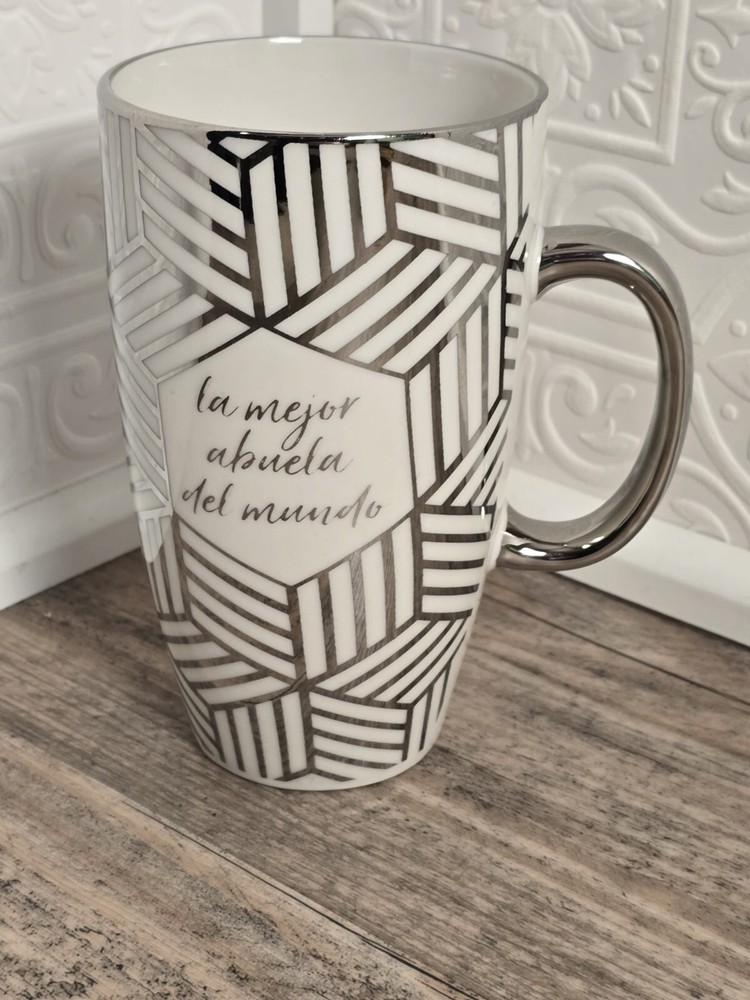 La Mejor Abuela del Mundo LArge Metallic Mug Mother's Day-image