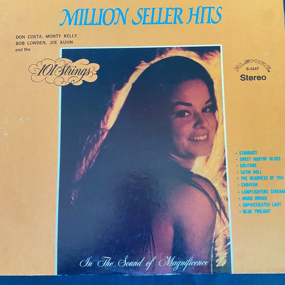 101 Strings – Million Seller Hits LP Record Alshire Stereo Jazz Pop 33 RPM
