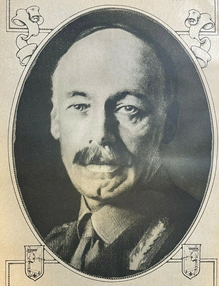 1917 Vintage WWI Illustration General Sir Henry S. Rawlinson