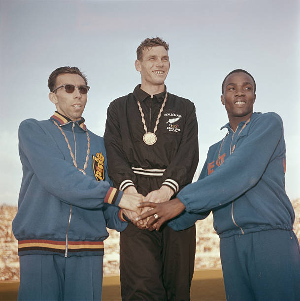 Medal Winners Of The 800M Athletics Finals Olympics 1960 Old Photo