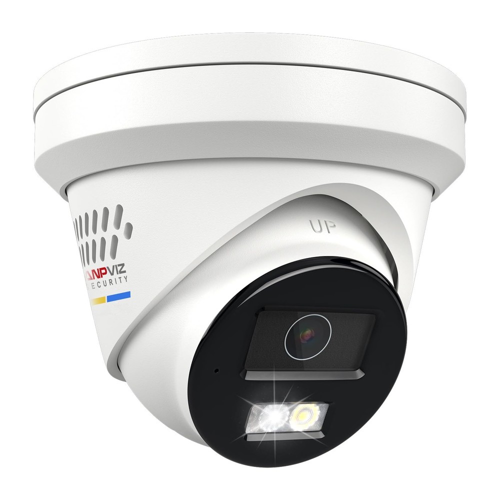 8MP IP PoE Camera, Strobe Light and Audio Alarm, Metal Turret 4K Security Cam...