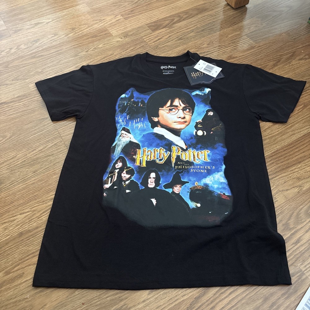 Vintage Style HARRY POTTER  And The Philosopher's Stone T-Shirt MENS MEDIUM