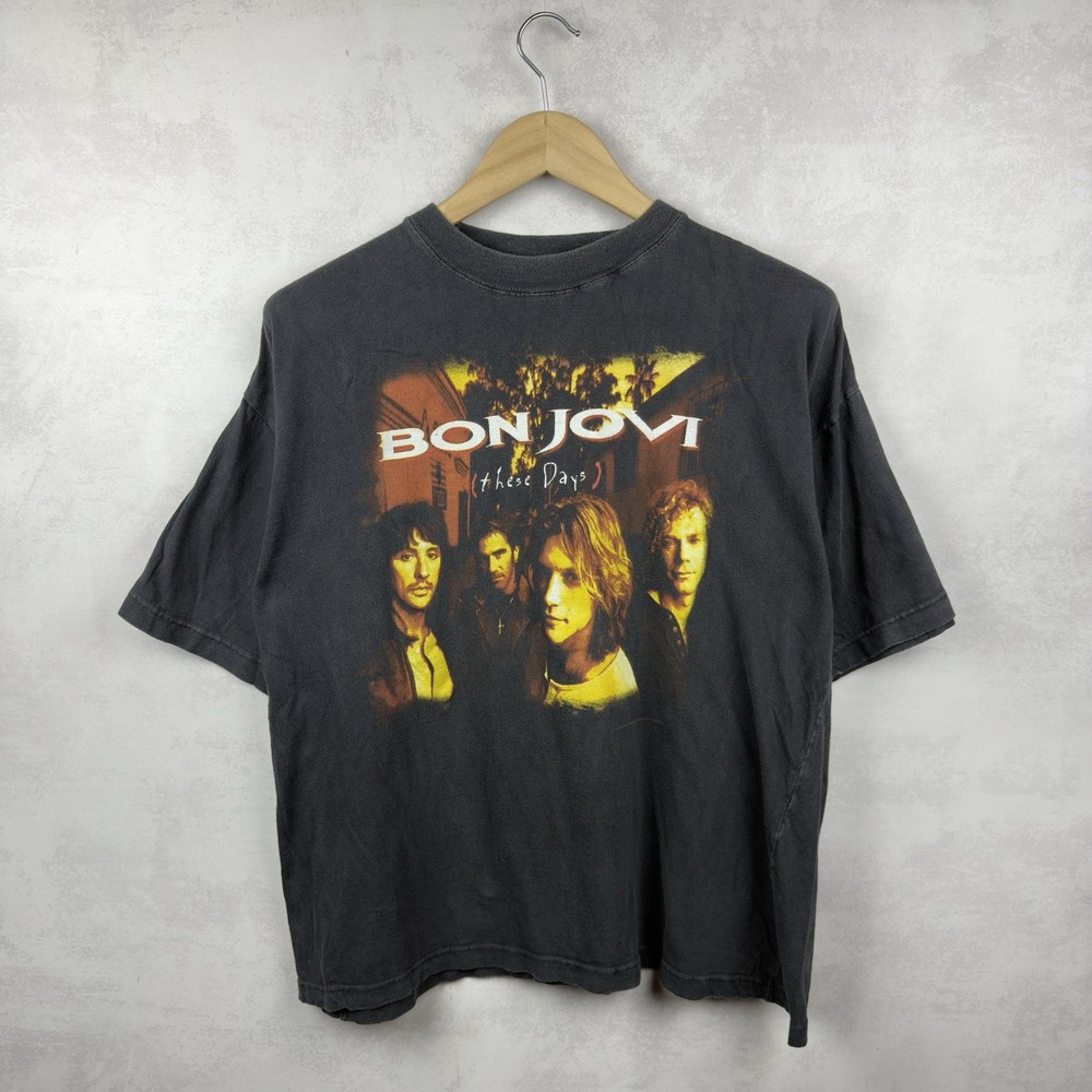 Vintage 1996 Bon Jovi These Days Rare Tour T-Shirt Size L-XL
