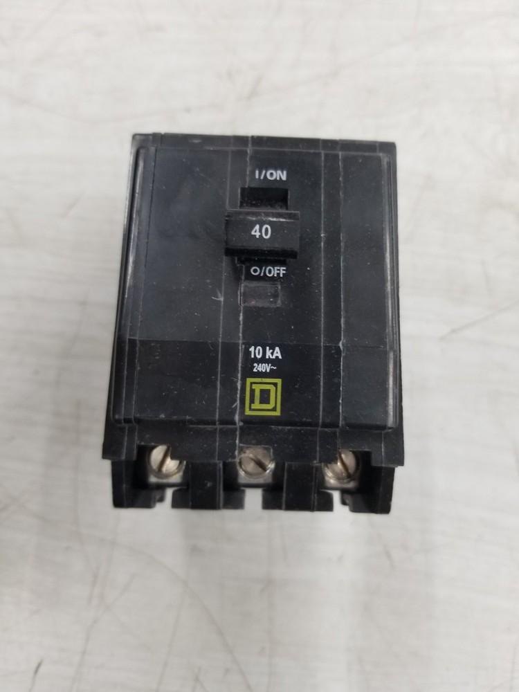 Square D QO340 3 Pole 40 Amp Circuit Breaker New No Box