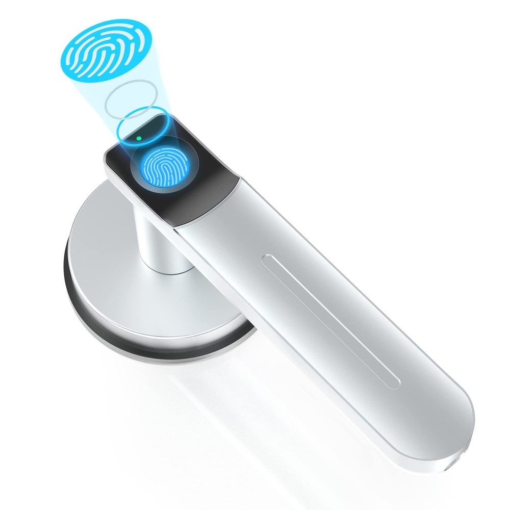 Smart Biometric Fingerprint Door Lock with Keyless Entry and Handle  