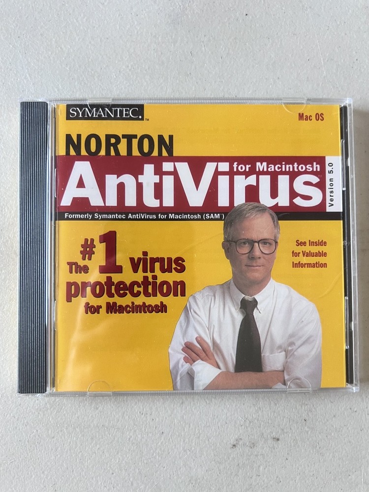 Vintage Symantec Norton AntiVirus Software Mac OS Version 5.0 CD-ROM