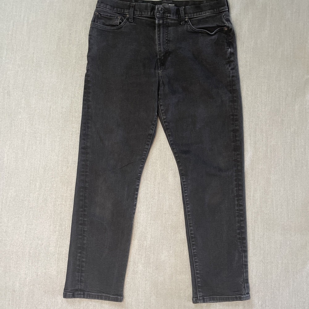 Lucky Brand 410 Athletic Slim Jeans Men’s 36x30 Black Stretch Denim VGC