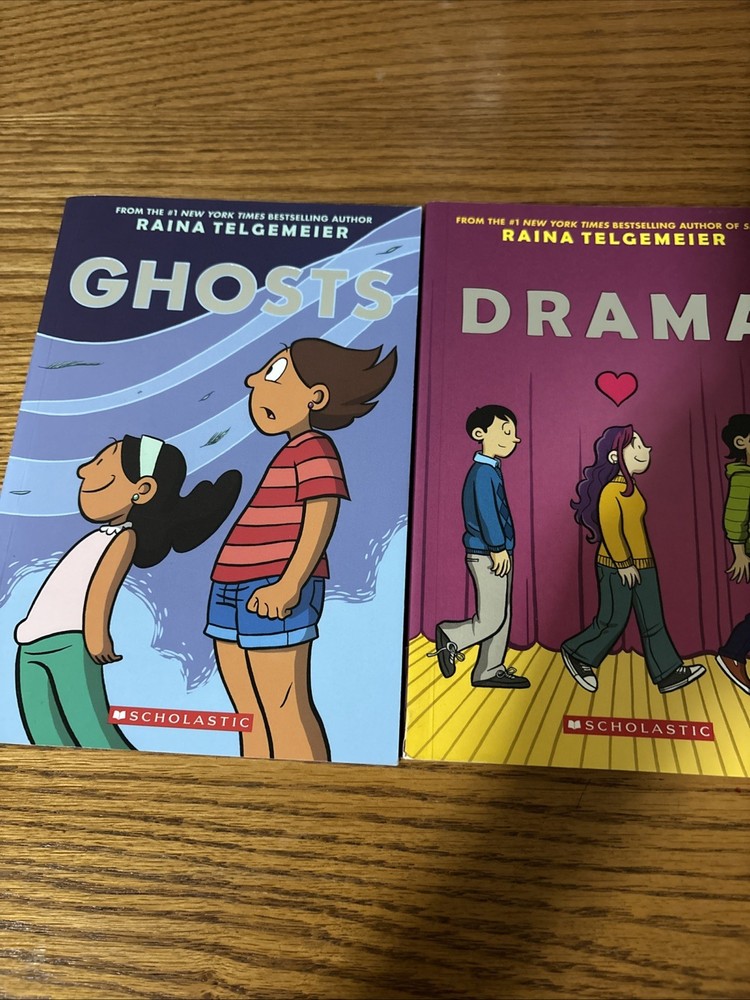 Raina Telgemeier Graphic Novels Lot Of 2 • Drama Ghosts