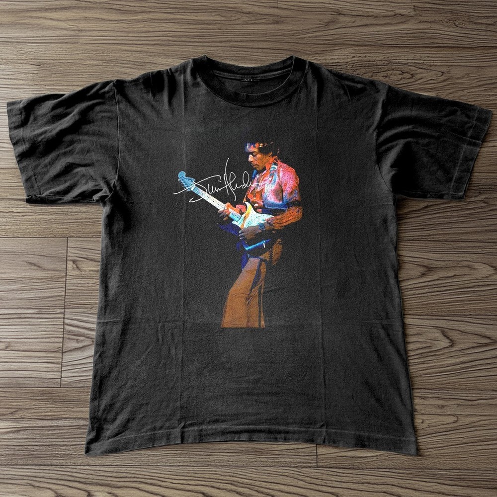Jimi Hendrix Signature Short Sleeve T- Shirt Unisex All Size S-5XL