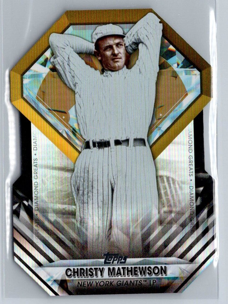2022 Topps Update Christy Mathewson Diamond Greats Die Cut Black SP /299