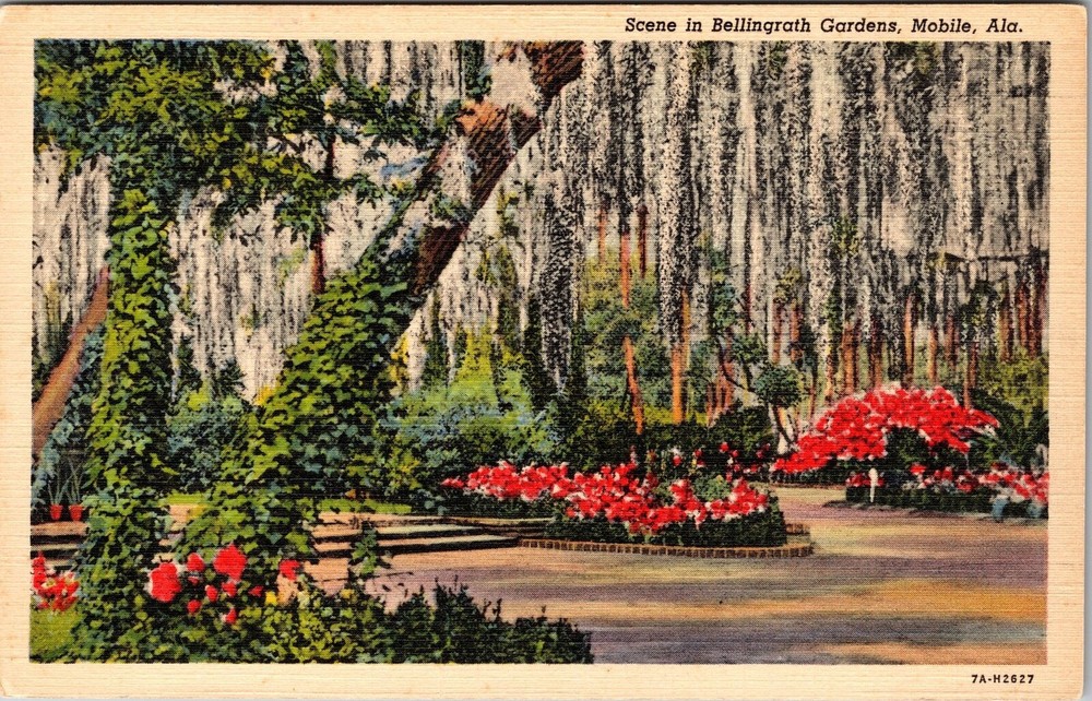 Mobile AL-Alabama, Scene In Bellingrath Gardens, Vintage Postcard