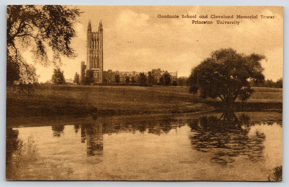 Princeton New Jersey NJ Cleveland Memorial Tower Princeton University Postcard