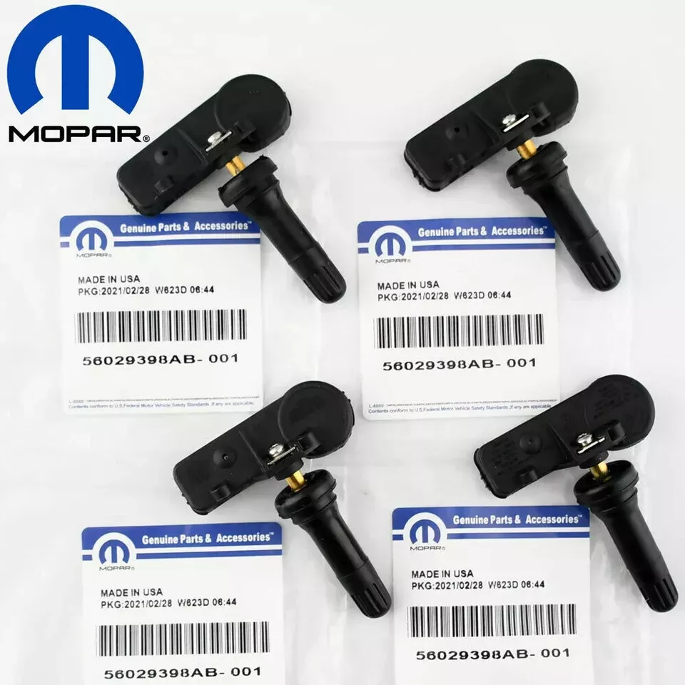 4Pcs OEM TPMS Sensors 56029479AB Fits Chrysler Dodge Jeep Vehicles