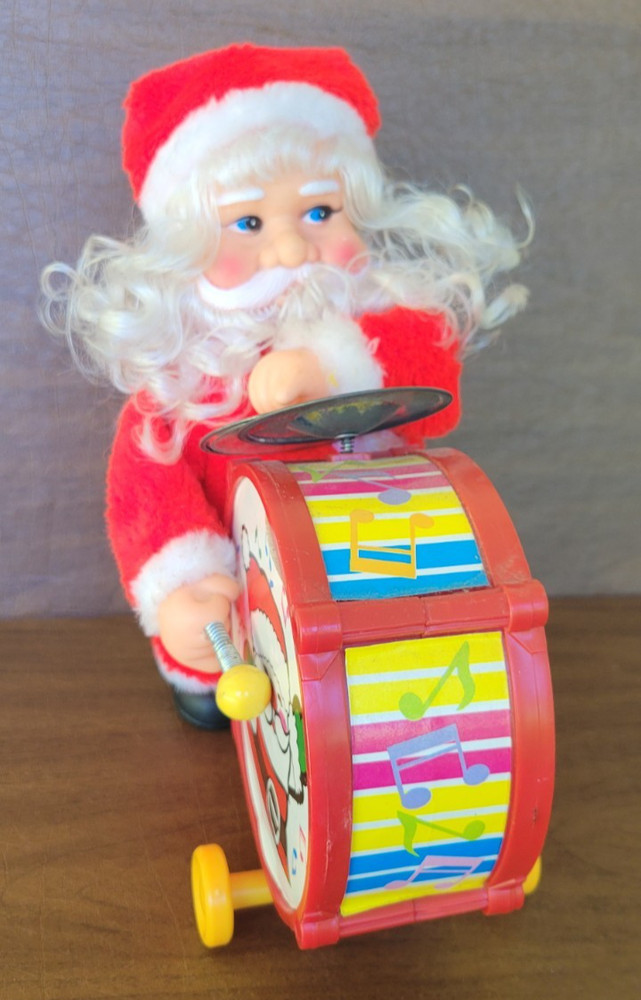 Vintage Musical Santa Claus Battery Operated Toy  Christmas Decor