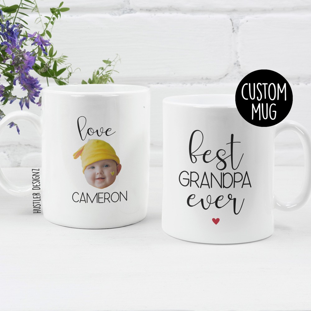 Best Grandpa Mug Gift For Grandpa Baby Photo Gift Grandpa Mug Personalized Mug
