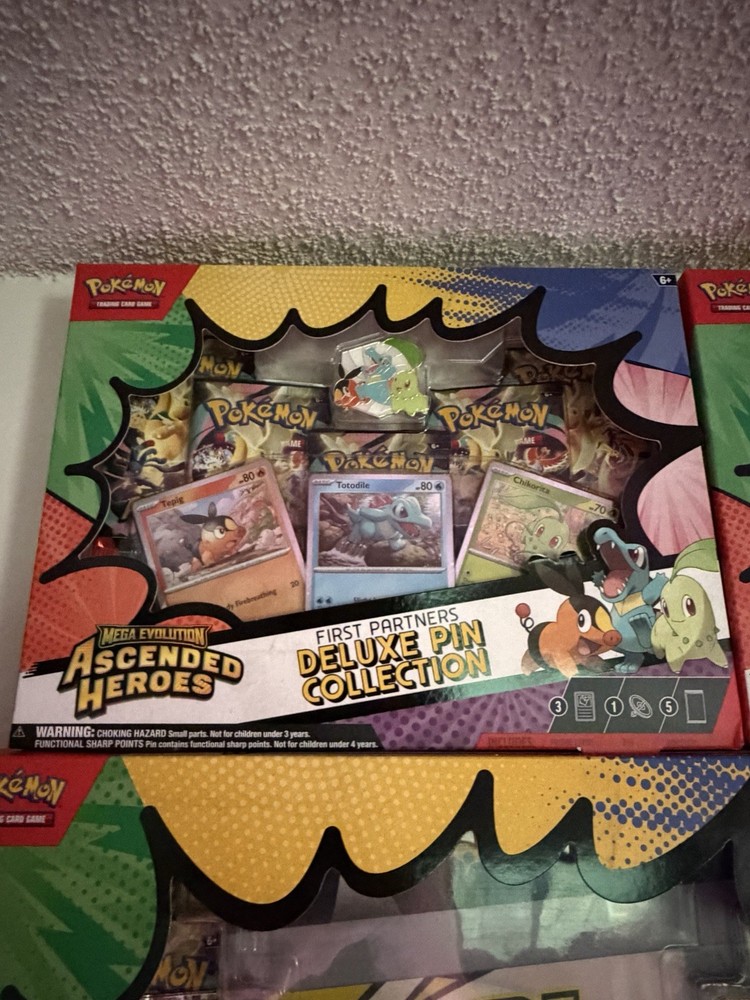 Pokemon TCG Ascended Heroes First Partner Deluxe Pin Collection Sealed New 1 box