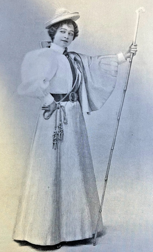 1895 Vintage Magazine Illustration Actress Lulu Glaser