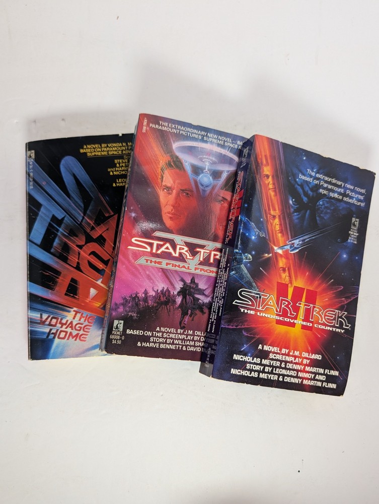 Lot Of 3 Star Trek Movie Books IV, V, VI