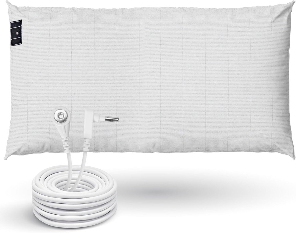 Grounding Pillowcase King Queen Size Conductive Silver Fiber Cotton for Better Sleep and Healing