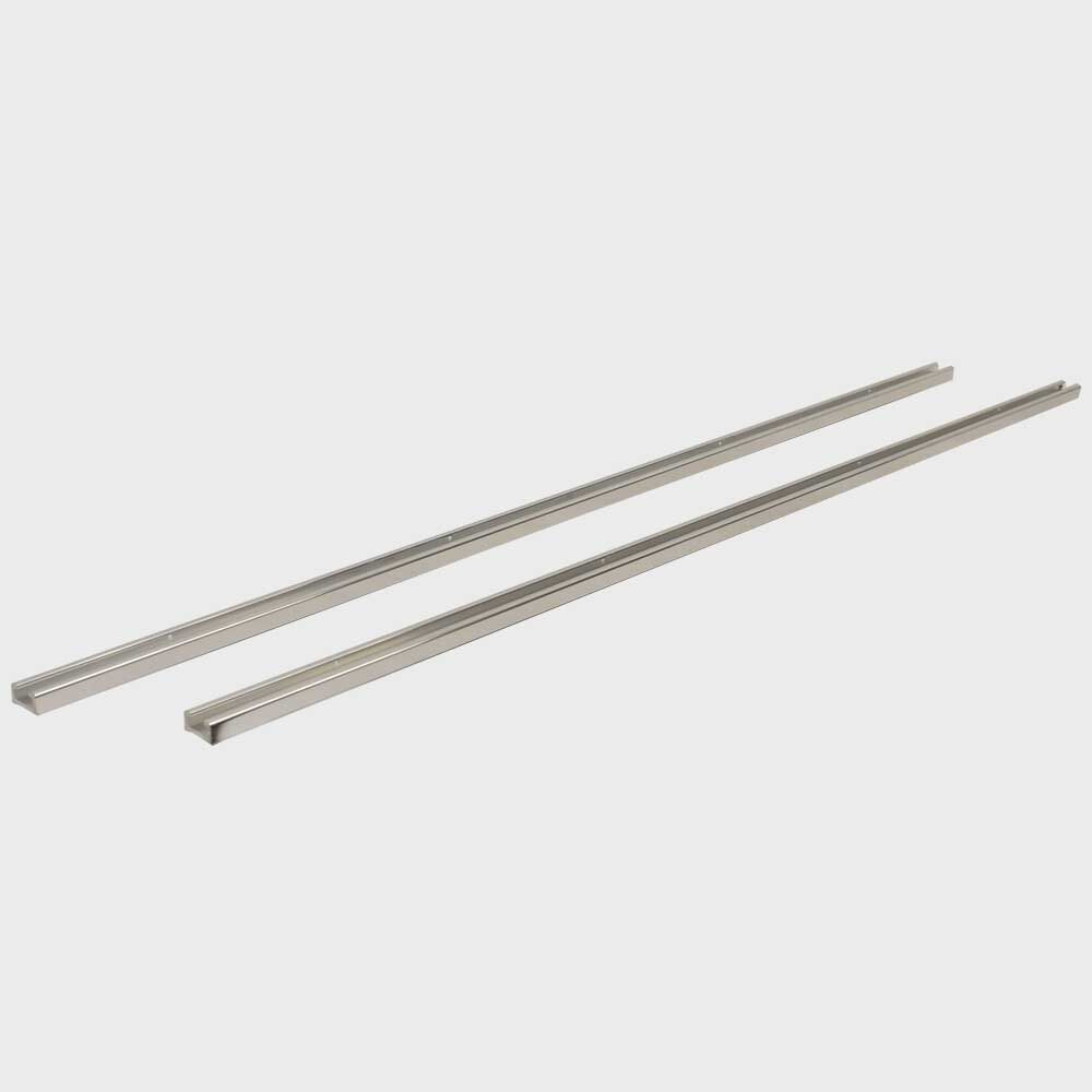 Boat Sliding Door Track | 46 x 1 x 5/8 Inch Aluminum (Set of 2)