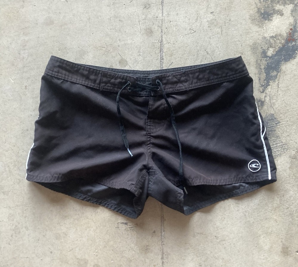 Vintage Y2K ONeill Juniors Black Board Shorts - Size 3 Logo Swimsuit