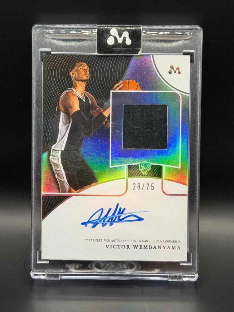 Victor Wembanyama RPA Auto /75 Game Worn 1/29/24 Sealed 2023-24 Topps Mercury RC