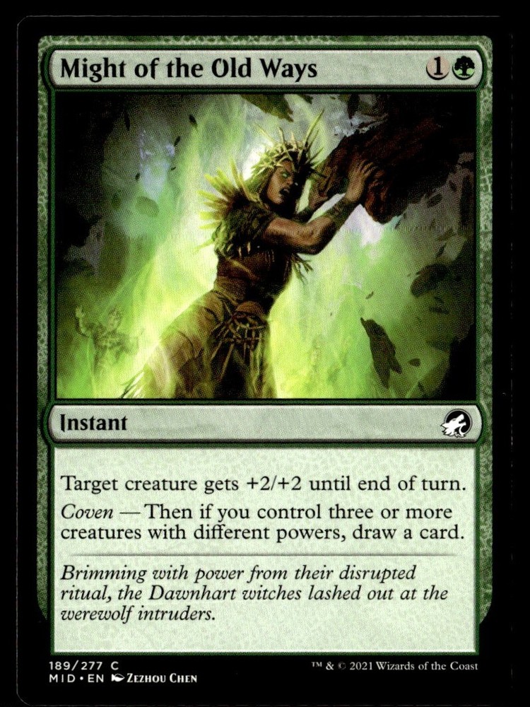 2021 Innistrad: Midnight Hunt Might of the Old Ways Expansion/Common #189