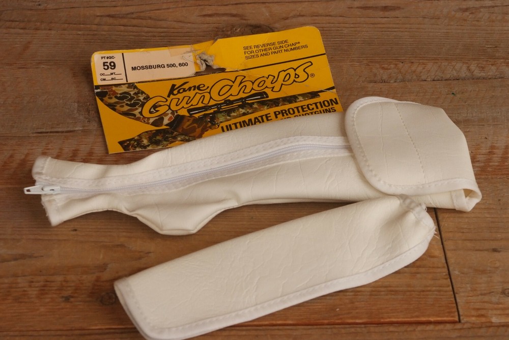 Kane Gun Chaps - Mossberg 500 & 600 Pump Shotgun - GC-59 Hard to Find White NOS