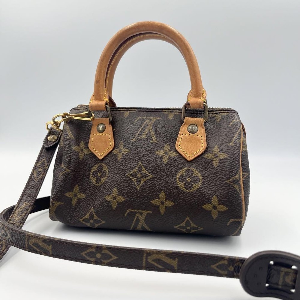 Louis Vuitton Mini Speedy Monogram Crossbody Bag M41534 2-Way New