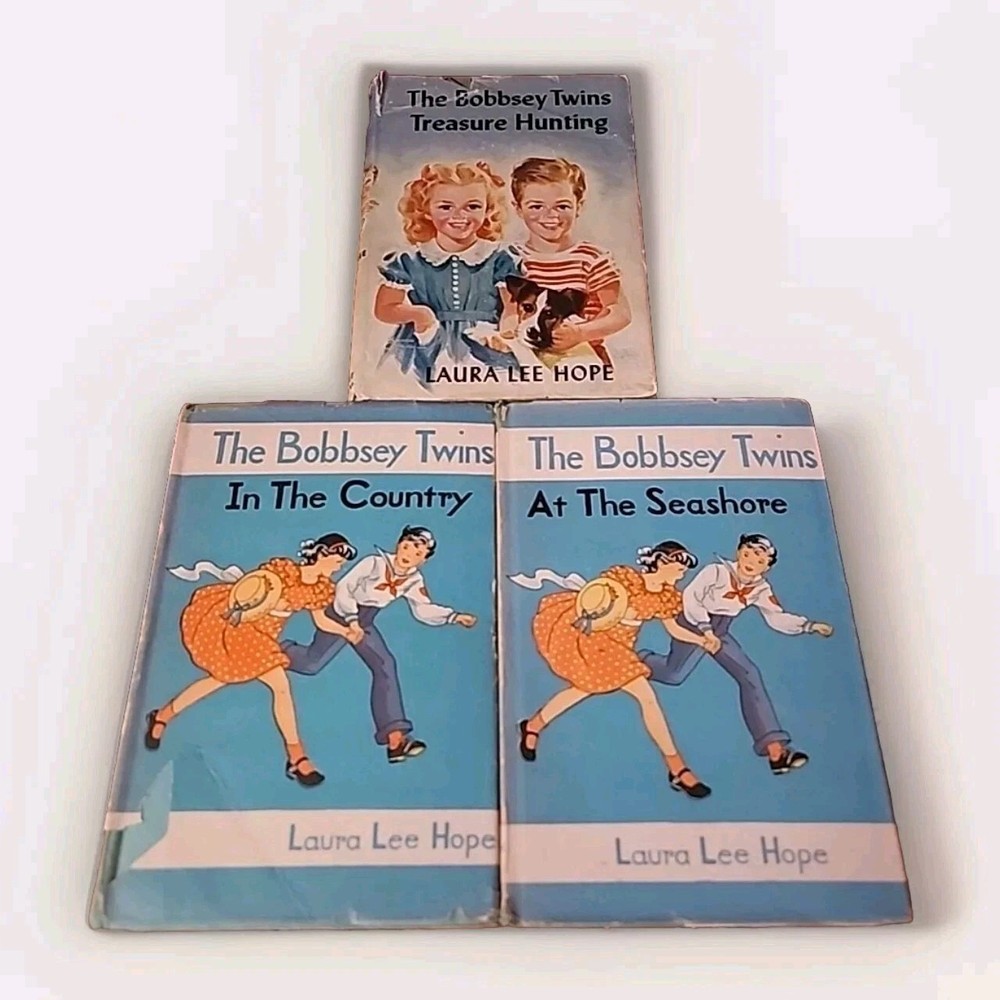Rare | Lot of 3 - Bobbsey Twins Book Bundle - Laura Lee Hope | HTF Vintage Books