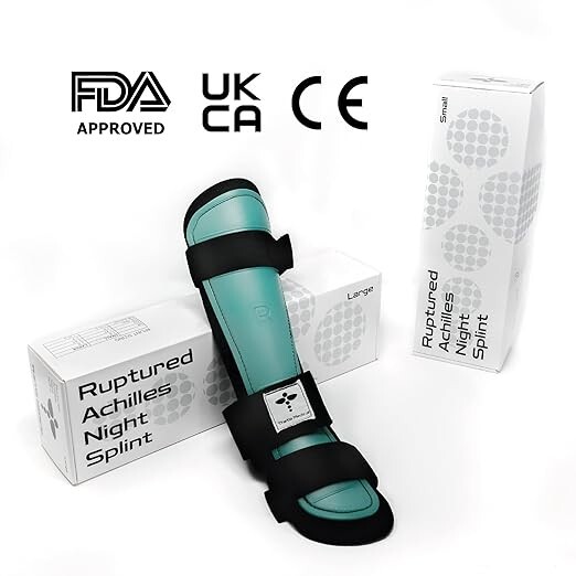 New Thetis Medical Ruptured Achilles Night Splint Small Left Foot Recovery Aid-image