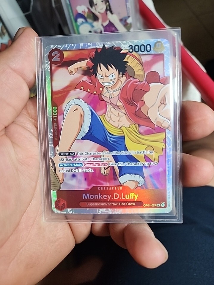 Monkey D Luffy OP01-024 SR One Piece Hat Crew Supernovas English Card  