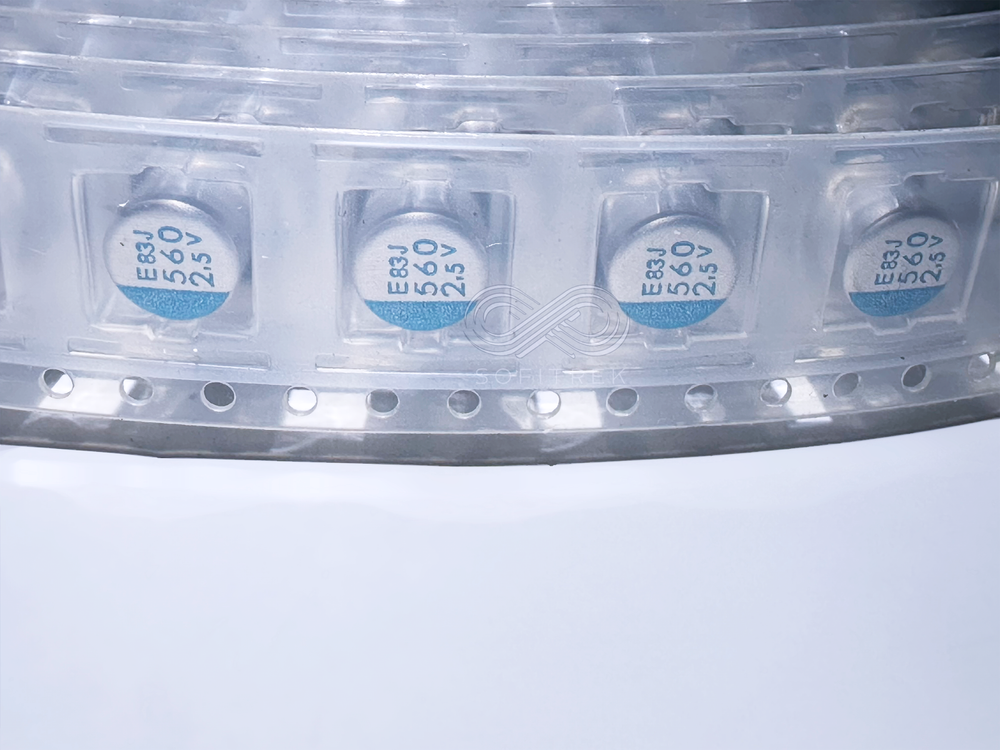 25X APXE2R5ARA561MF61G Chemi-Con 560uF 2.5V 6.3x6.1 Polymer Alum. SMD Capacitor