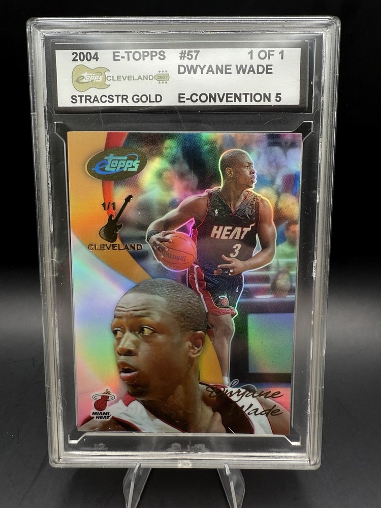 2004 eTopps One of One Dwayne Wade - 1/1 Stratocaster Gold