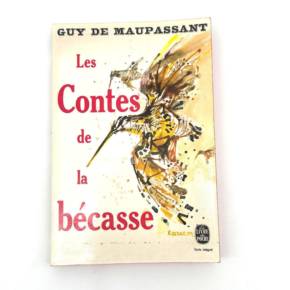 Guy de Maupassant Les Contes de la Bécasse Vintage French Livre de Poche Edition