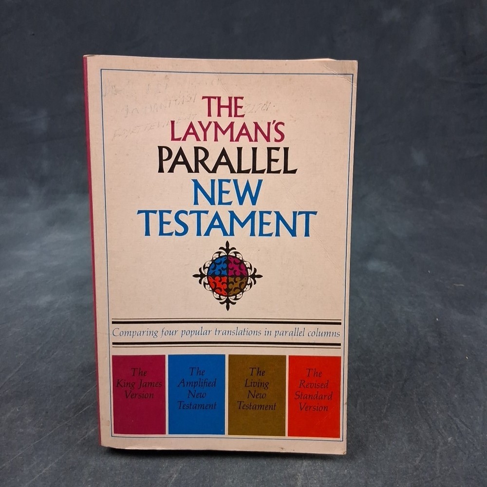Layman's Parallel New Testament KJV RSV AMP 1973 Zondervan Bible PB