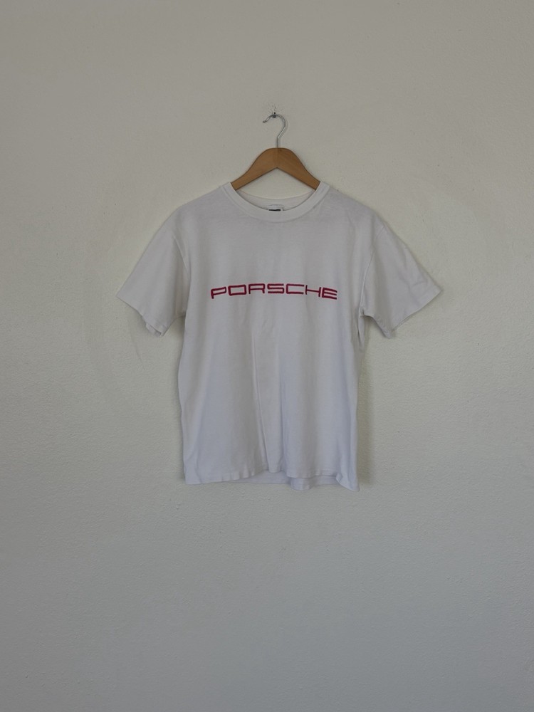 VTG 90s Made in USA Porsche Motorsport Logo T-Shirt Used Medium