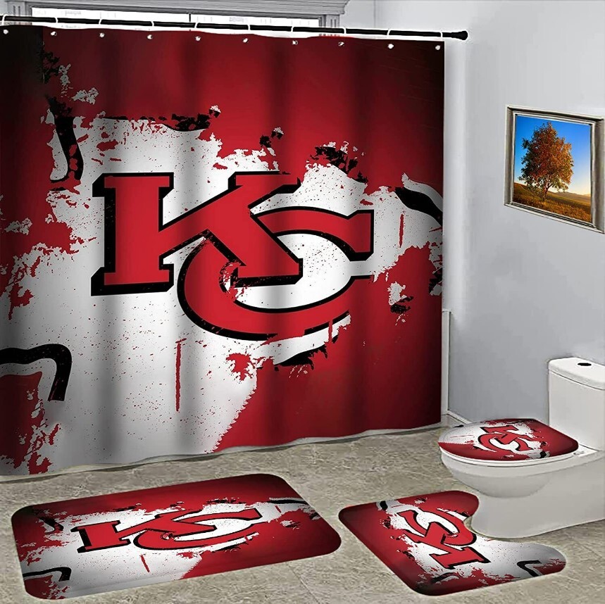 Kansas City Chiefs Bathroom Sets, Shower Curtain Sets