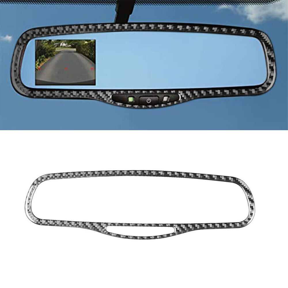 For Chrysler 300 2005-2007 Type B Carbon Fiber Rearview Mirror Frame Cover Trim