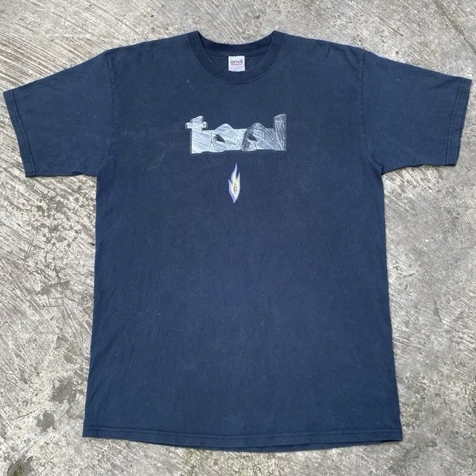 Vintage 00s Tool Lateralus Era Band Tour Tee Large Anvil Faded Black